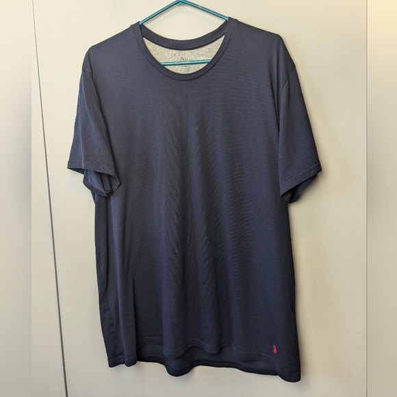 POLO RALPH LAUREN Men T-shirt size XL navy Blue color red Logo - Picture 1 of 7